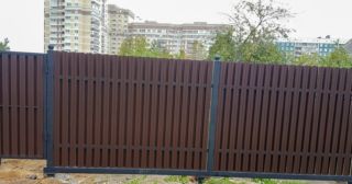 Купить распашные ворота из штакетника Долгопрудный, цена от 2726 руб.